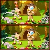 Spot 5 Differences Camping